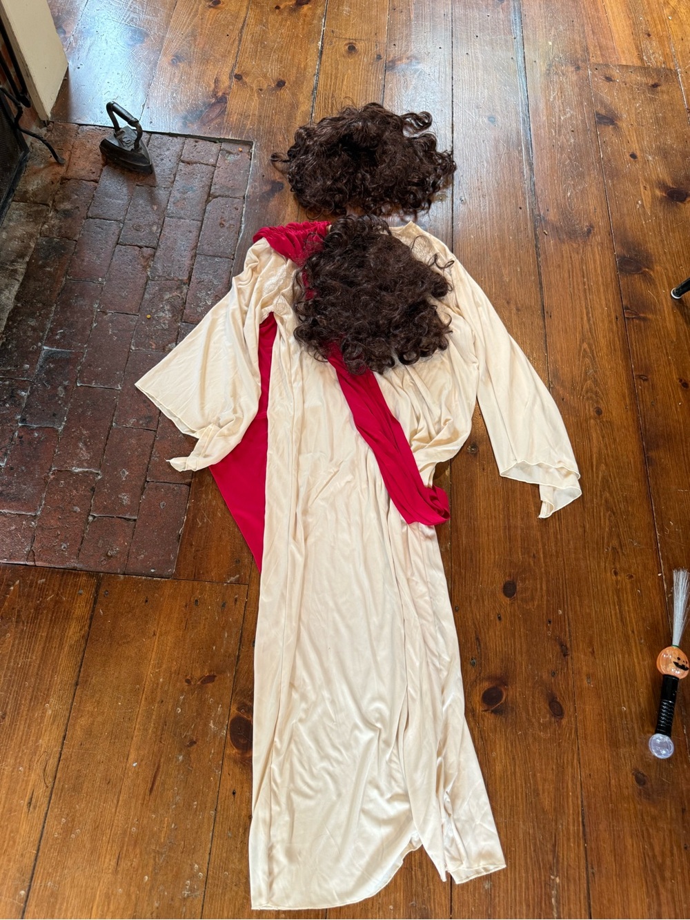 Jesus Biblical Costume with Brown Wig and Beard